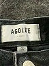 AGOLDE 100% Cotton Hearts Black Denim Shorts Size 32 waist - photo 3