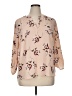 Daniel Rainn Floral Tan 3/4 Sleeve Blouse Size XL - photo 1