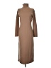 Iris & Ink 100% Wool Solid Brown Casual Dress Size S - photo 1