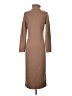 Iris & Ink 100% Wool Solid Brown Casual Dress Size S - photo 2