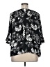 Torrid 100% Polyester Black 3/4 Sleeve Blouse Size 1X Plus (1) - photo 2