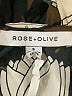 Rose + Olive 100% Polyester Black Short Sleeve Blouse Size S - photo 7