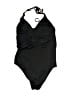 Venus Argyle Black One Piece Swimsuit Size 12 - photo 2
