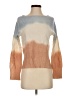 Skull Cashmere Color Block Tan Pullover Sweater Size S - photo 1