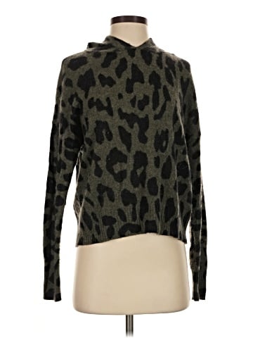 Skull Cashmere Turtleneck Sweater (view 1)