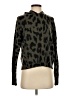 Skull Cashmere Animal Print Black Turtleneck Sweater Size S - photo 1
