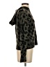 Skull Cashmere Animal Print Black Turtleneck Sweater Size S - photo 4