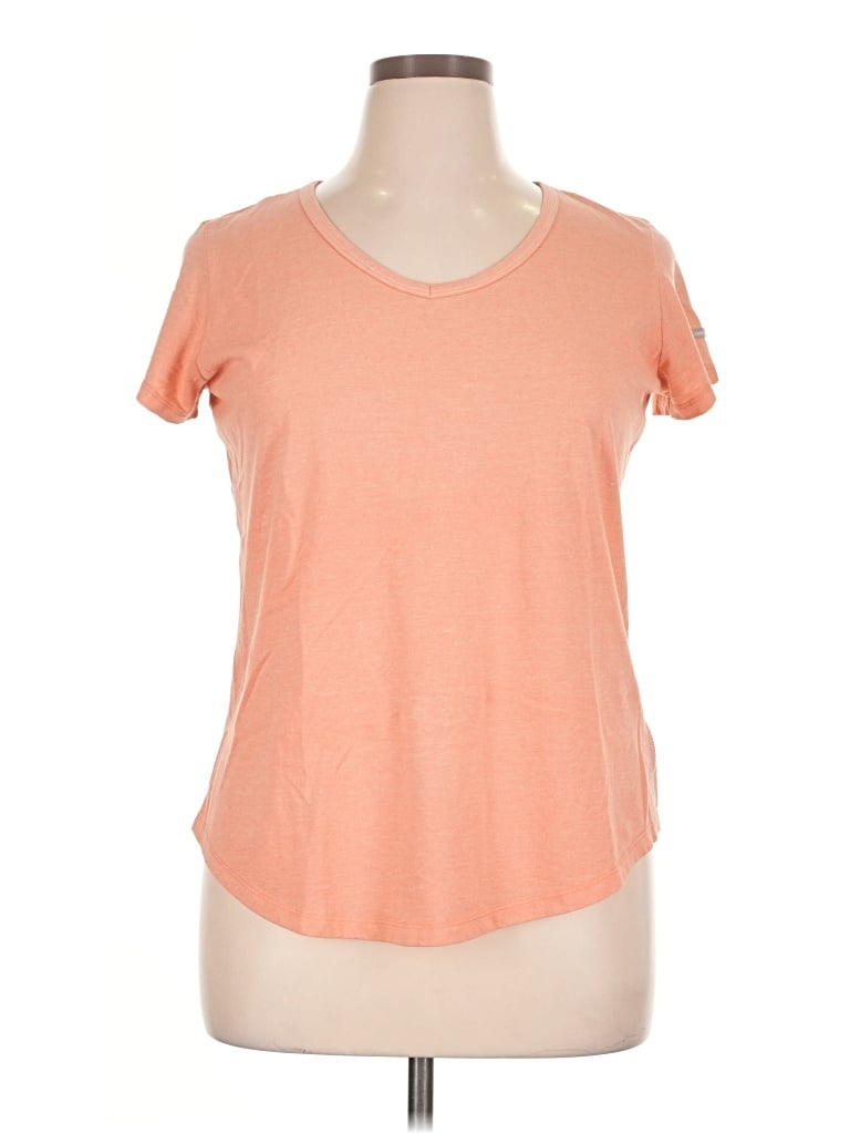 Pre-owned Columbia Short Sleeve T-shirt In Orange