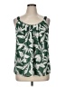 Lane Bryant 100% Polyester Green Sleeveless Blouse Size 16 - photo 1