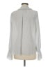 THML 100% Polyester Silver Long Sleeve Blouse Size M - photo 2