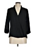 B Collection by Bobeau 100% Polyester Black 3/4 Sleeve Blouse Size M - photo 1
