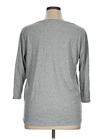 KIRKLAND Signature 3/4 Sleeve T-Shirt (view 2)