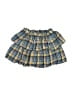 Tea 100% Cotton Plaid Blue Skirt Size 7 - photo 1