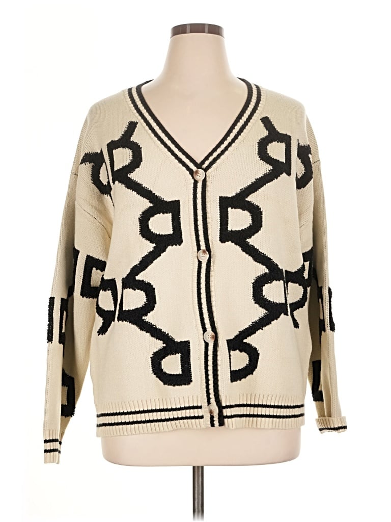 Pre-owned Prettygarden Cardigan Sweater In Ivory