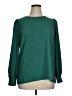 ModCloth 100% Polyester Green Long Sleeve Blouse Size XL - photo 1