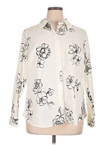 Joan Rivers Long Sleeve Blouse (view 1)