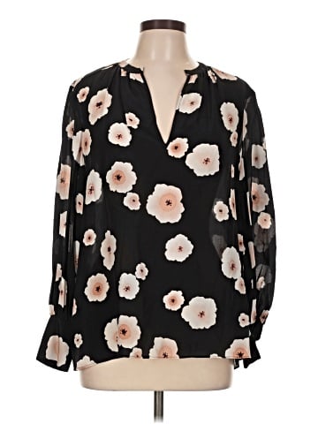 Club Monaco Long Sleeve Silk Top (view 1)