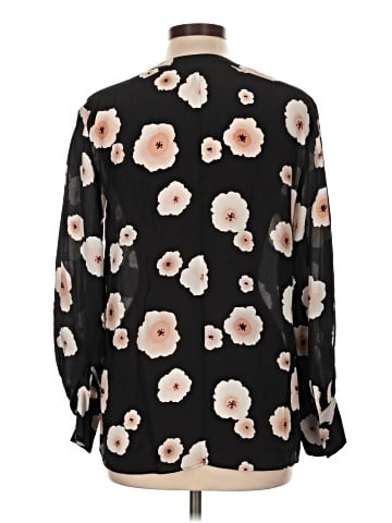Club Monaco Long Sleeve Silk Top (view 2)