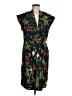 Marina 100% Polyester Print Green Cocktail Dress Size M (estimated) - photo 1