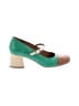 Miz Mooz Color Block Green Heels Size EU 41 - photo 1