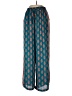 Rose + Olive 100% Polyester Print Teal Casual Pants Size L - photo 1