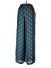 Rose + Olive 100% Polyester Print Teal Casual Pants Size L - photo 2