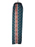 Rose + Olive 100% Polyester Print Teal Casual Pants Size L - photo 5