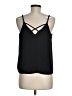 Mi ami 100% Polyester Black Sleeveless Blouse Size M - photo 2