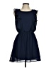 Big Strike 100% Polyester Solid Blue Casual Dress Size M - photo 1