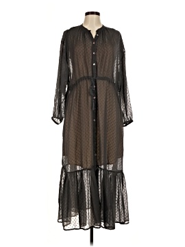 zara denim shirt dress Washed Raw Hem Denim Shirt Dress main image 1