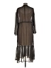 MNG 100% Polyester Black Casual Dress Size M - photo 2