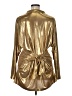 Norma Kamali Metallic Gold Long Sleeve Blouse Size XL - photo 2