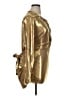 Norma Kamali Metallic Gold Long Sleeve Blouse Size XL - photo 4