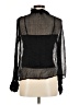 J.Crew 100% Cupro Black Long Sleeve Blouse Size 6 - photo 2