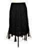 ICE 100% Silk Solid Black Silk Skirt Size M - photo 2