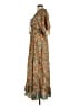 Devi 100% Polyester Paisley Brown Casual Dress One size - photo 5