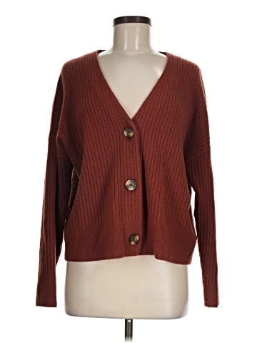 Madewell Cameron Ribbed Cardigan Sweater in Coziest Yarn (view 1)