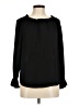 Talbots 100% Polyester Black Long Sleeve Blouse Size M (petite) - photo 1