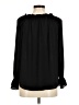 Talbots 100% Polyester Black Long Sleeve Blouse Size M (petite) - photo 2