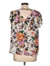 Ann Taylor LOFT 100% Polyester Pink Short Sleeve Blouse Size Lg Petite - photo 2