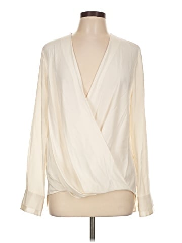 Rag & Bone Long Sleeve Silk Top (view 1)