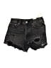 Denim Forum Hearts Black Denim Shorts Size 23 waist - photo 1