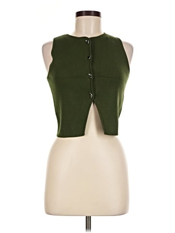 Zara Sleeveless Button-Down Shirt (view 1)