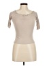 AEMI+CO Solid Tan Short Sleeve Top Size M - photo 1