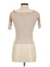 AEMI+CO Solid Tan Short Sleeve Top Size M - photo 2