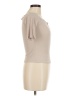 AEMI+CO Solid Tan Short Sleeve Top Size M - photo 4