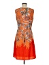 The Limited 100% Polyester Print Orange Cocktail Dress Size 6 - photo 2