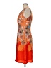 The Limited 100% Polyester Print Orange Cocktail Dress Size 6 - photo 5
