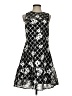 MICHAEL Michael Kors 100% Polyester Argyle Black Cocktail Dress Size 2 - photo 1