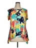 Ruby Rd. Teal Short Sleeve Blouse Size XL Petite - photo 1